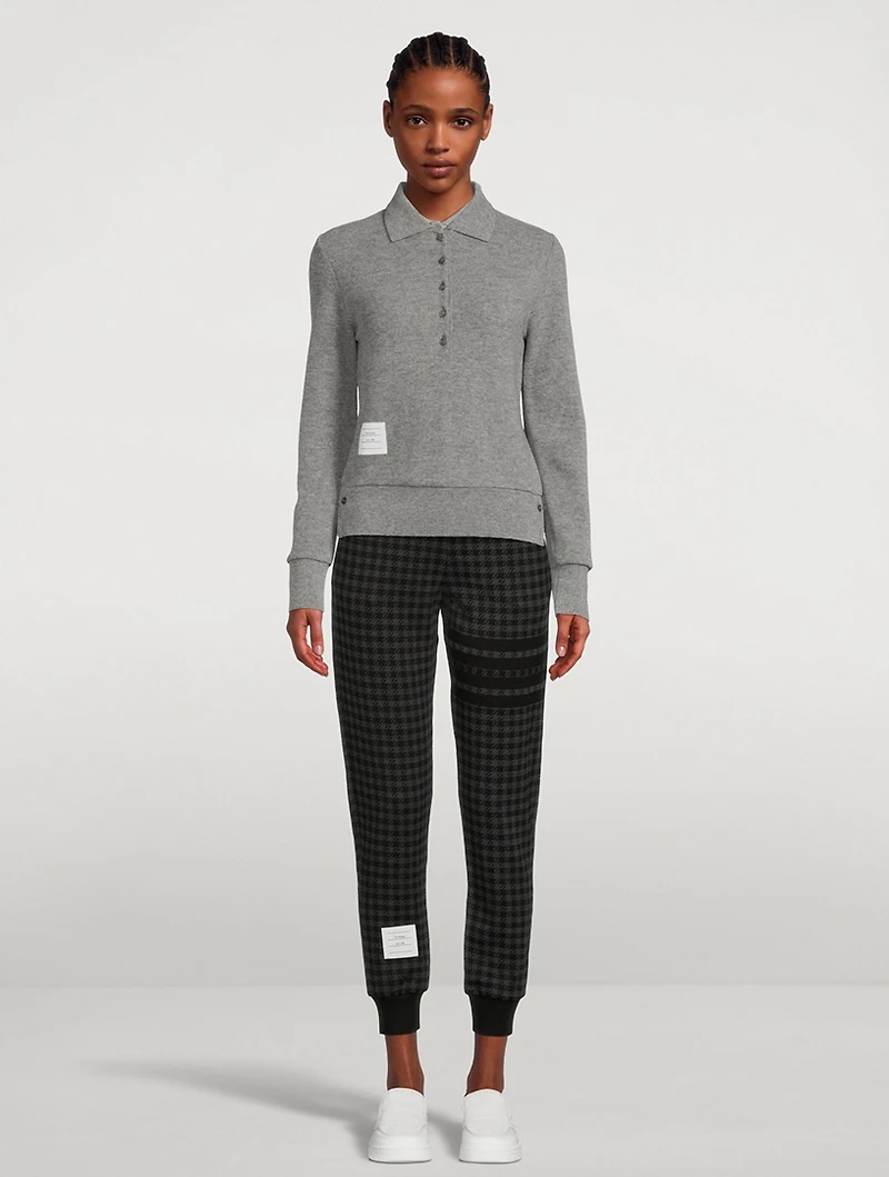 Check Jacquard Sweatpants