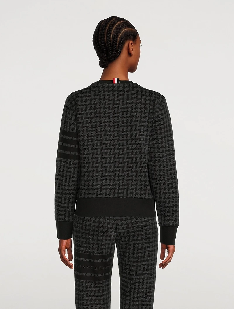 Check Jacquard Sweatshirt
