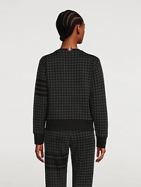 Check Jacquard Sweatshirt