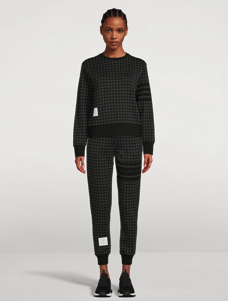 Check Jacquard Sweatshirt