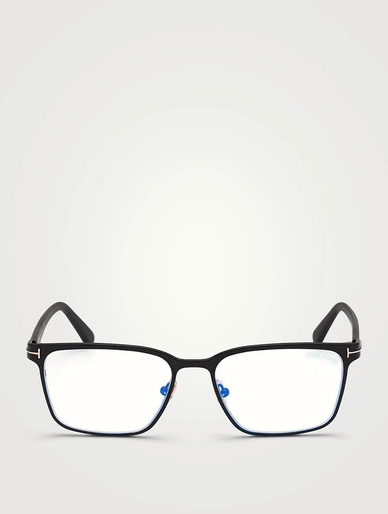 Rectangular Optical Glasses With Blue Block Lenses