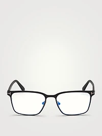 Rectangular Optical Glasses With Blue Block Lenses
