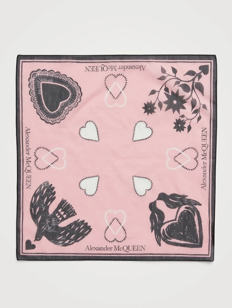 Cotton And Silk Mystic Bandana Scarf