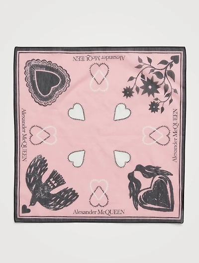 Cotton And Silk Mystic Bandana Scarf