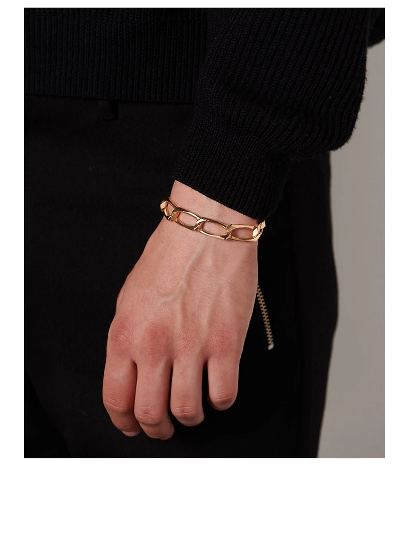 24K Goldplated Link Chain Bracelet