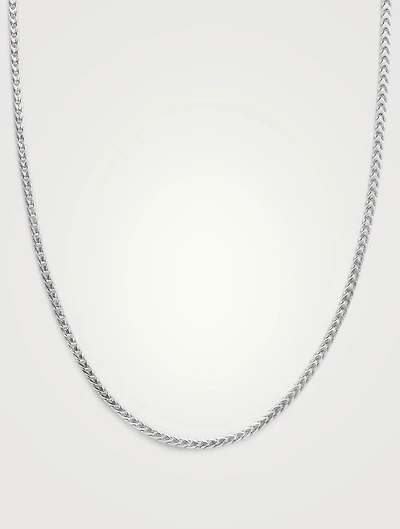 Sterling Silver Square Chain Necklace