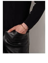 24K Goldplated Franco Square Chain Bracelet
