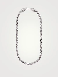 Sterling Silver Rope Chain Necklace