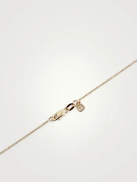 14K Gold Robots Necklace With Diamonds