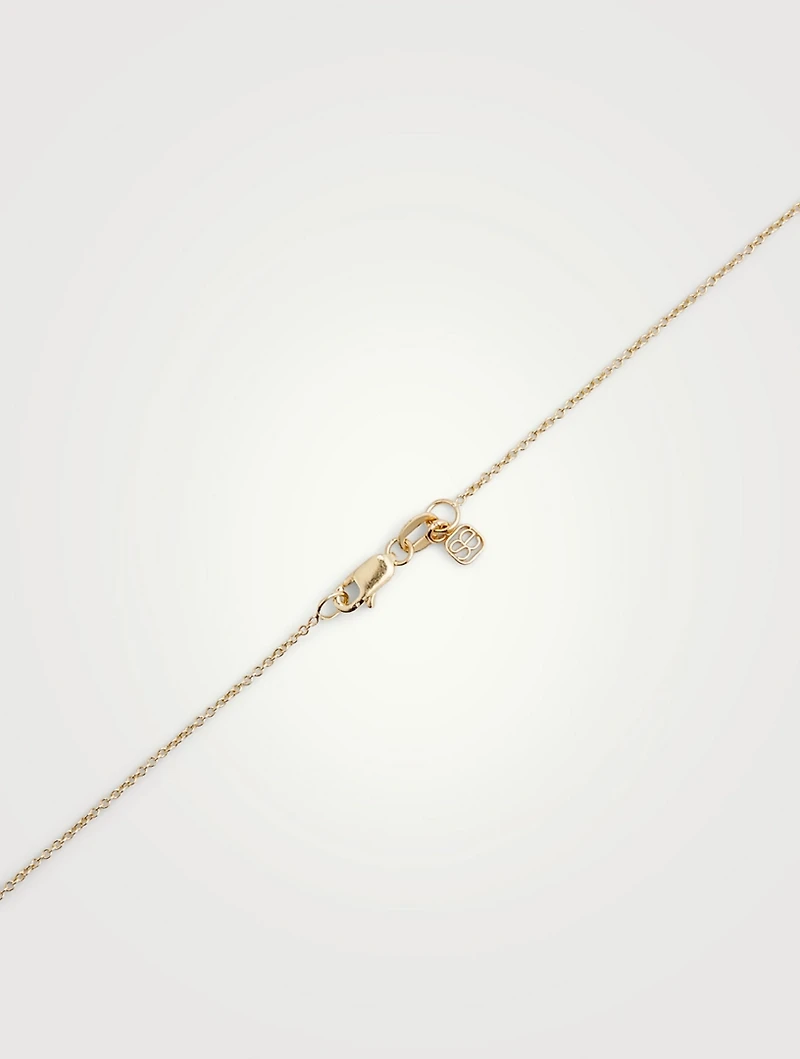 14K Gold Pizza Necklace With Diamonds And Rubies