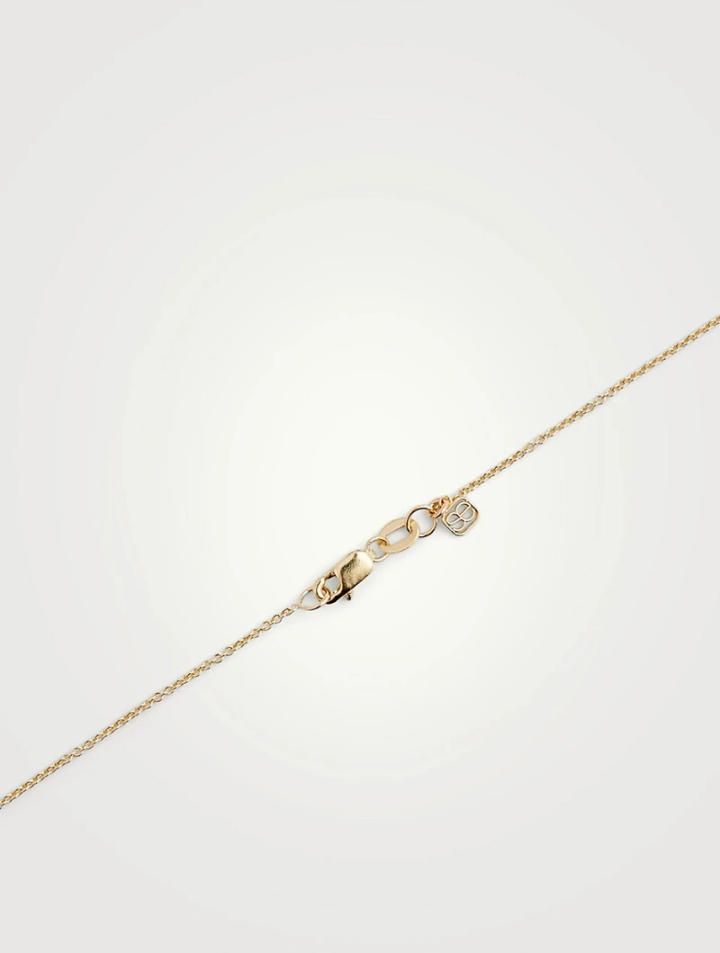 14K Gold Hamsa Necklace With Diamonds