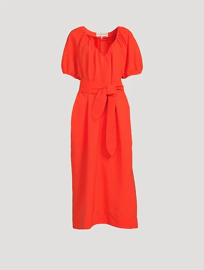 Alora Organic Cotton Cocoon Midi Dress