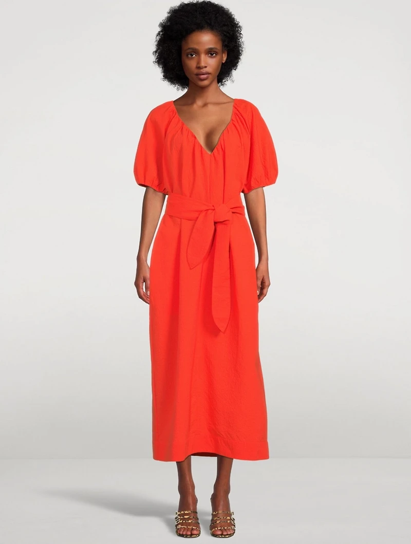 Alora Organic Cotton Cocoon Midi Dress