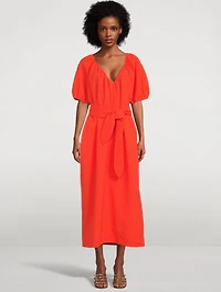 Alora Organic Cotton Cocoon Midi Dress