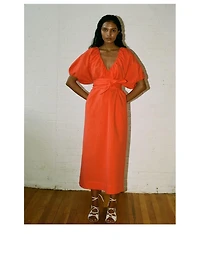 Alora Organic Cotton Cocoon Midi Dress