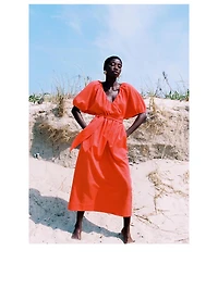 Alora Organic Cotton Cocoon Midi Dress