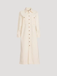 Charolette Organic Cotton Denim Shirt Dress
