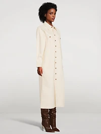 Charolette Organic Cotton Denim Shirt Dress