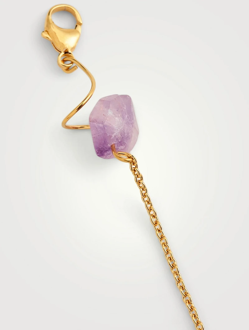 Tears Mask Chain With Amethyst And Quartz
