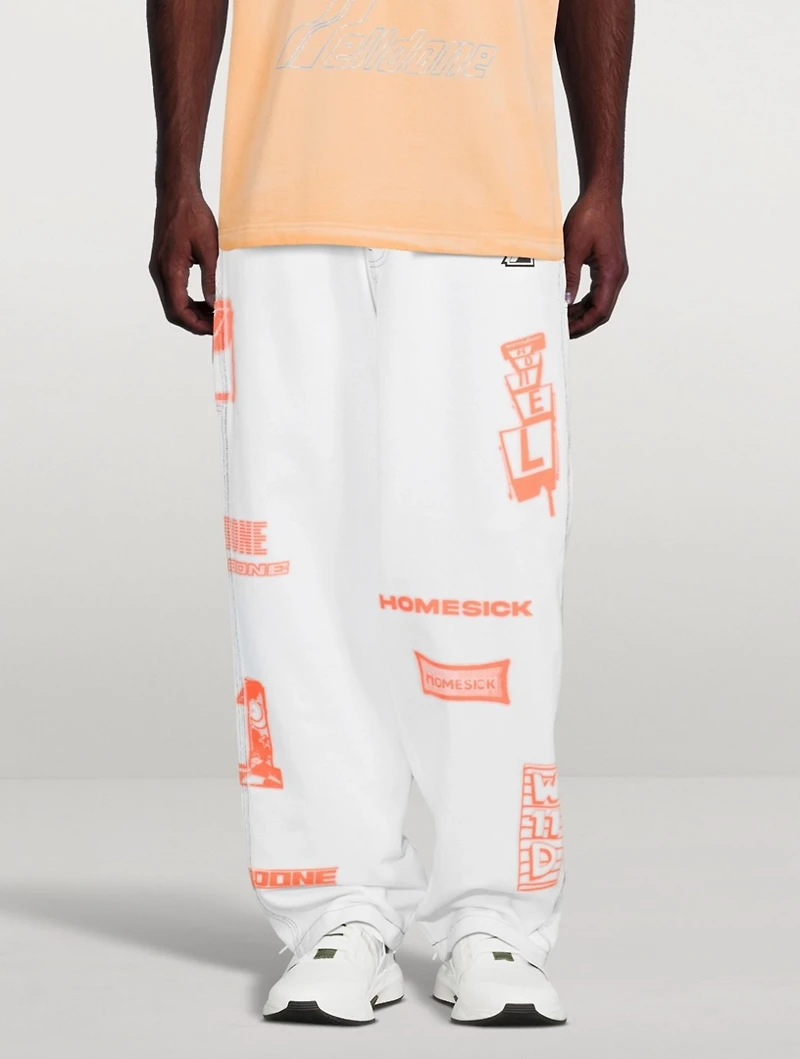 Cotton Jersey Carpenter Pants
