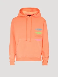 Cotton Hoodie With Multi Logo
