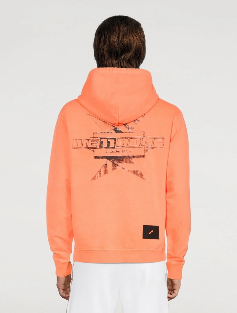Cotton Hoodie With Multi Logo