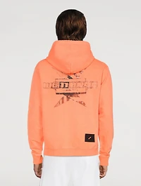 Cotton Hoodie With Multi Logo