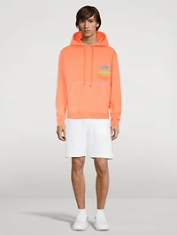 Cotton Hoodie With Multi Logo