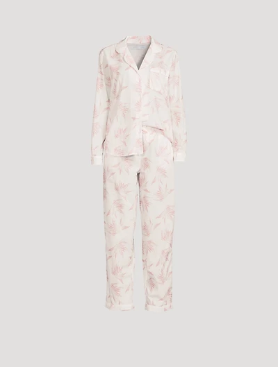 Long Cotton Pajama Set Luxe Deia Print