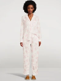 Long Cotton Pajama Set Luxe Deia Print