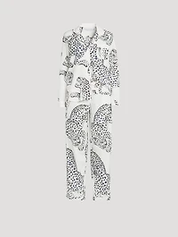 Long Cotton Pajama Set Jag Print
