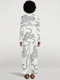 Long Cotton Pajama Set Jag Print