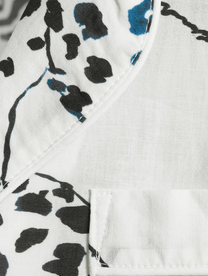 Long Cotton Pajama Set Jag Print