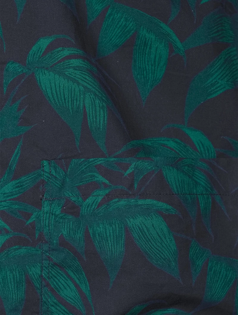 Long Cotton Pajama Set Byron Tropical Print