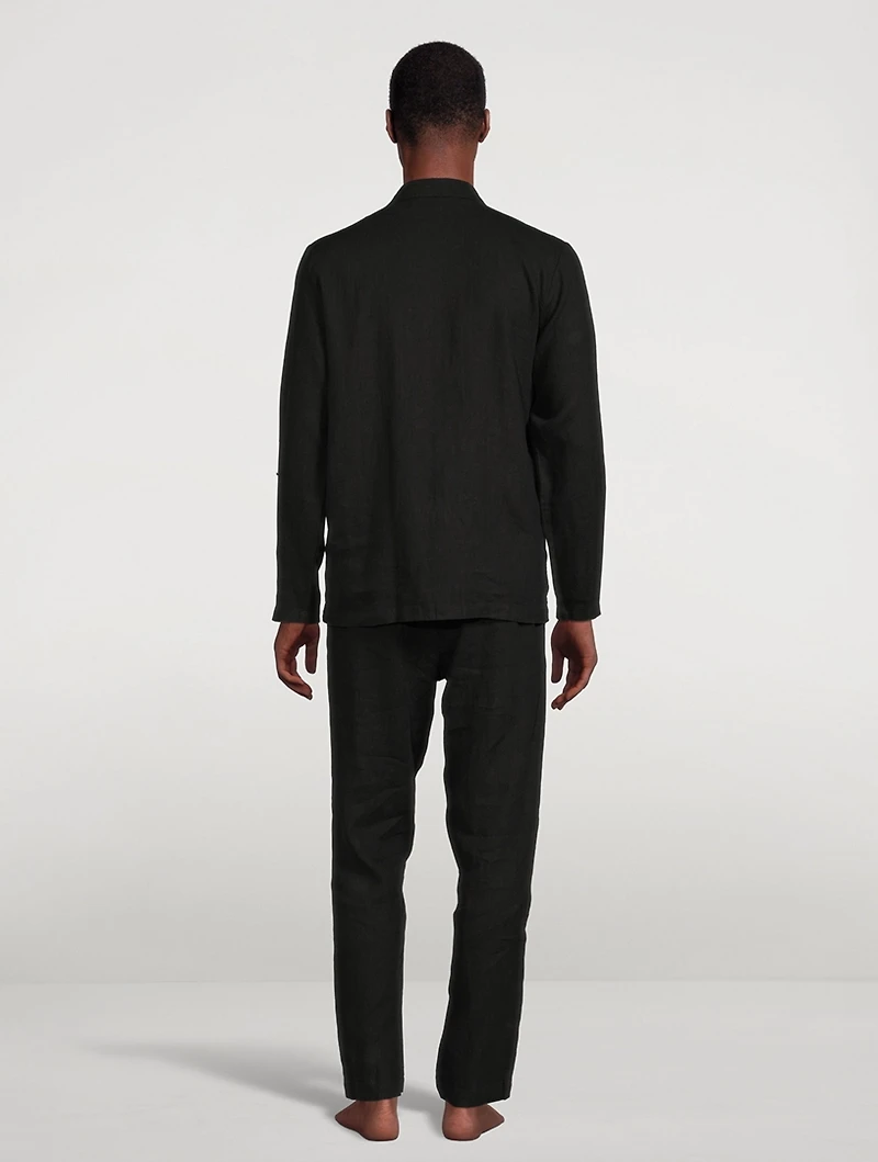 Pocket Linen Pajama Set