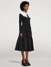 Broderie Anglaise Pointed Collar