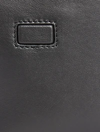 Nailed Leather Double Belt Bag
