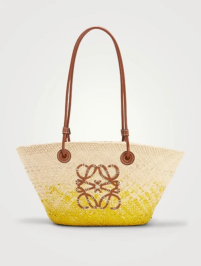 Paula's Ibiza Small Raffia Basket Tote Bag