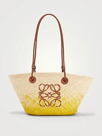 Paula's Ibiza Small Raffia Basket Tote Bag