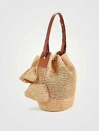 Paula's Ibiza Balloon Ruffle Bucket Bag