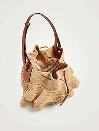 Paula's Ibiza Balloon Ruffle Bucket Bag