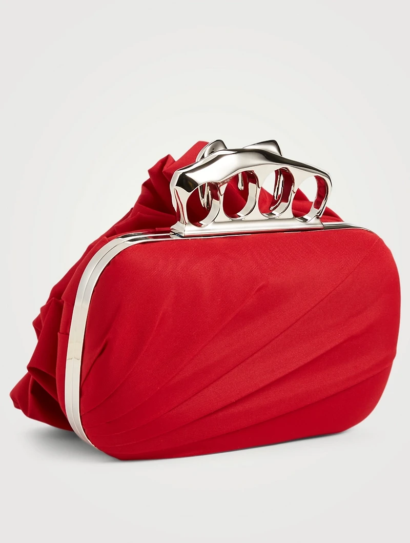 Four-Ring Ruffled Clutch