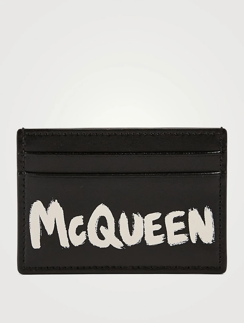 Graffiti Leather Card Holder