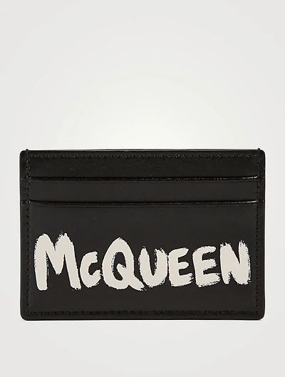 Graffiti Leather Card Holder