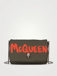 Graffiti Nylon Crossbody Bag