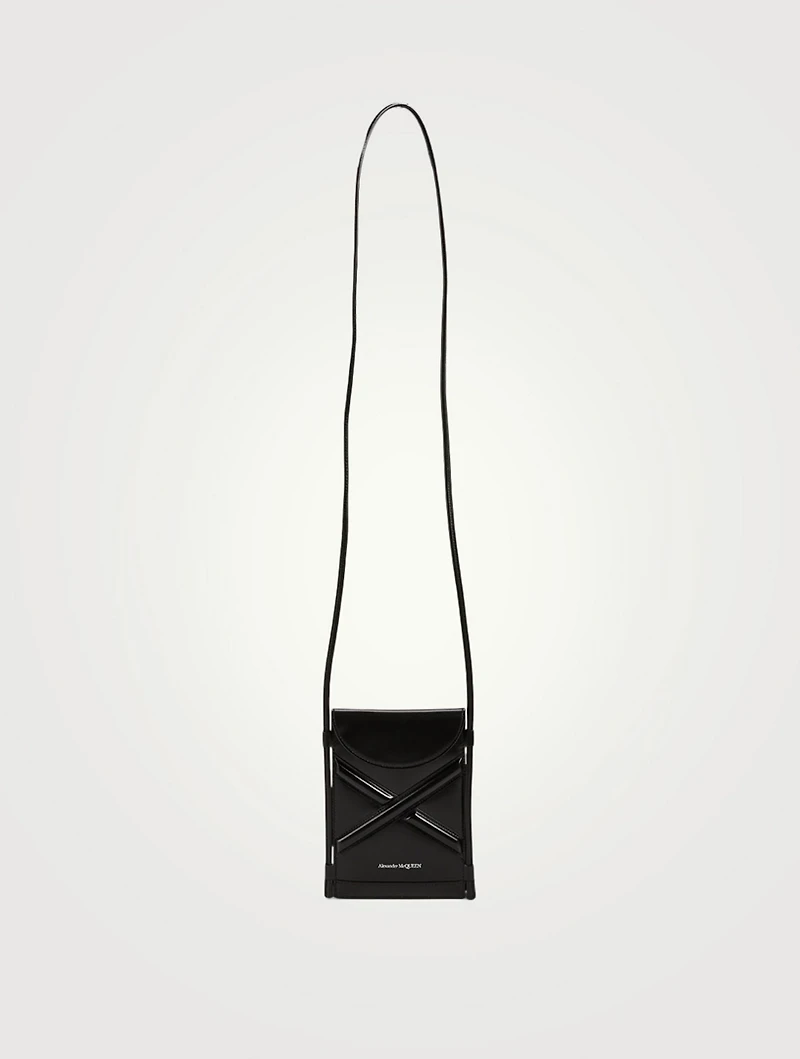 Micro The Curve Leather Crossbody Phone Bag