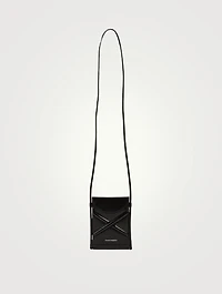 Micro The Curve Leather Crossbody Phone Bag