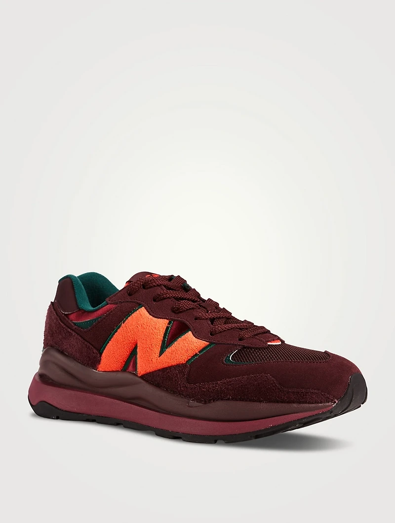 57/40 Suede And Mesh Sneakers