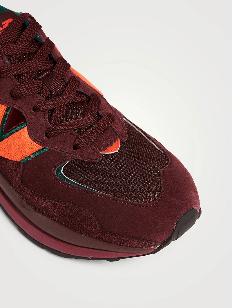 57/40 Suede And Mesh Sneakers
