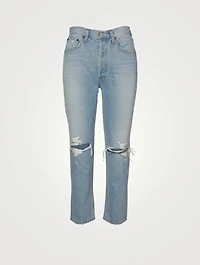 Riley Straight Crop High-Waisted Jeans
